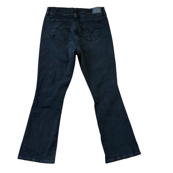 Levis 725 High Rise Bootcut Gray Black Denim Jeans Women’s 33 Western Cowgirl - Picture 3 of 11